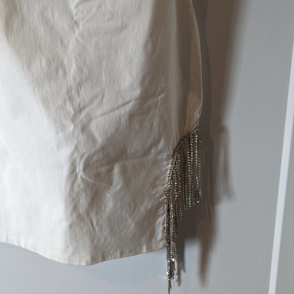 Borrowed Hearts White Sequin Mini Dress (Bachelorette / Bride) NWOT - Picture 5 of 8